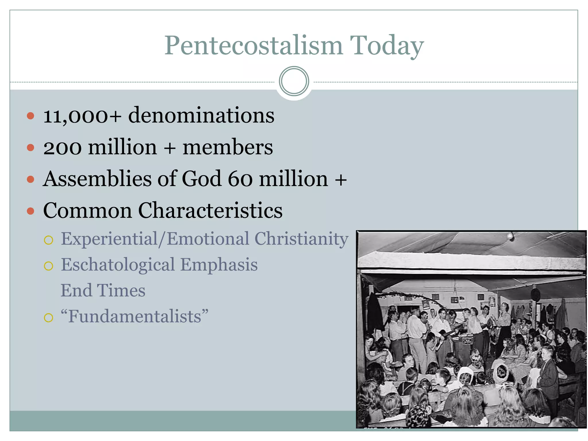 Notes and Power Point The Pentecostal/Charismatic Movements PPTX