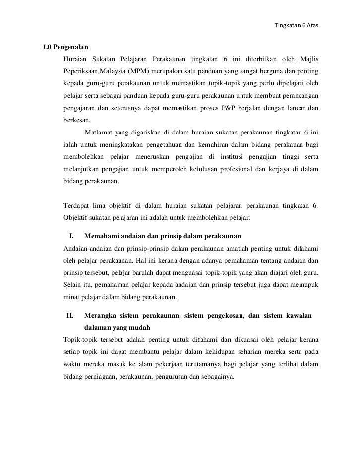 Pentafsiran Hsp Prinsip Akaun Tingkatan 6 Atas