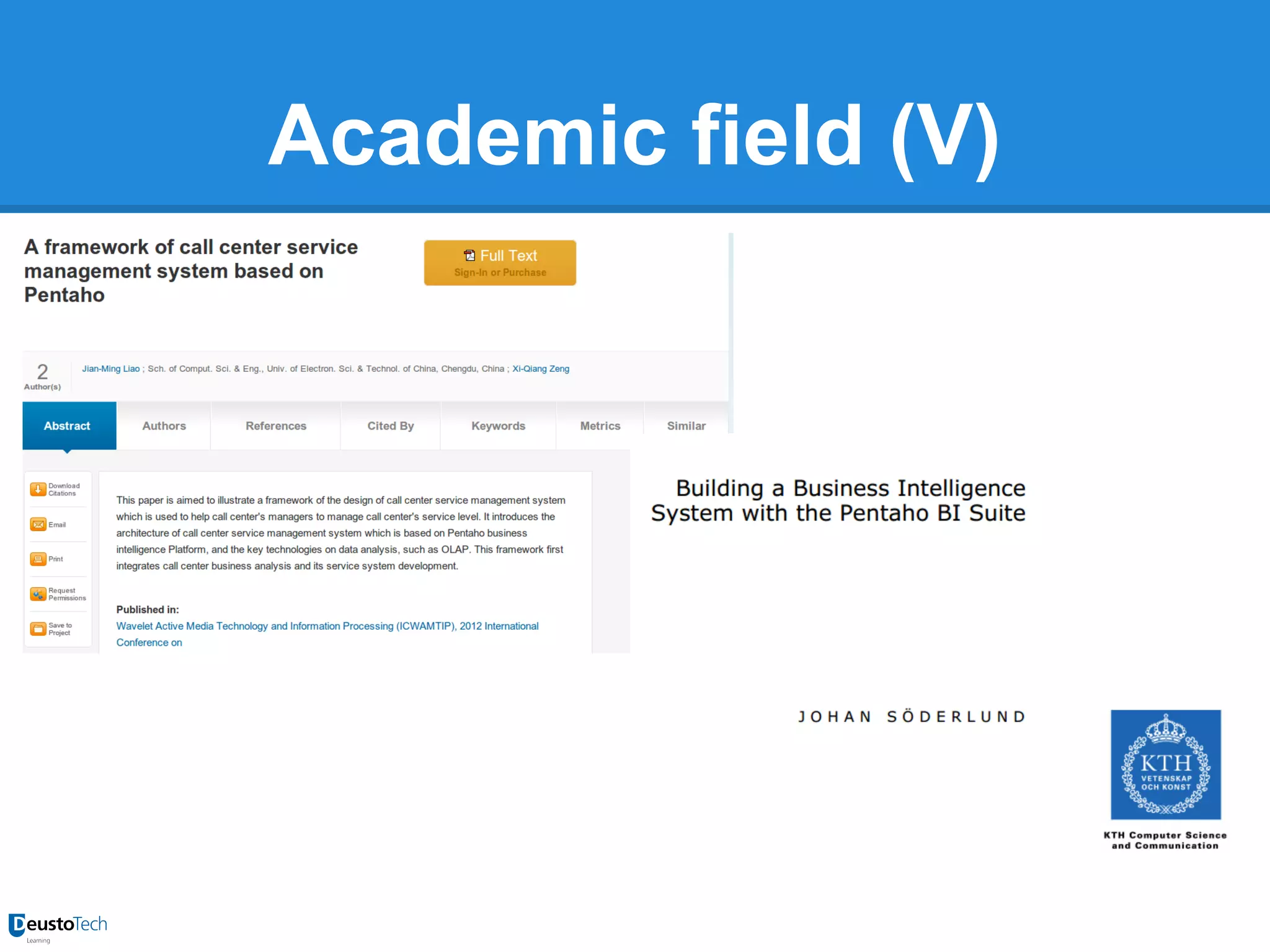 Academic field (V)

 