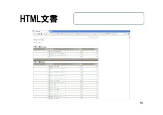46
HTML文書
 