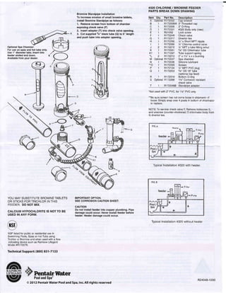 Pentair #320 chlorinator manual