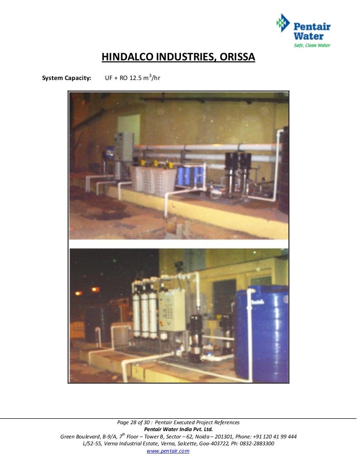 Pentair executed project references1 Pentair executed project references1