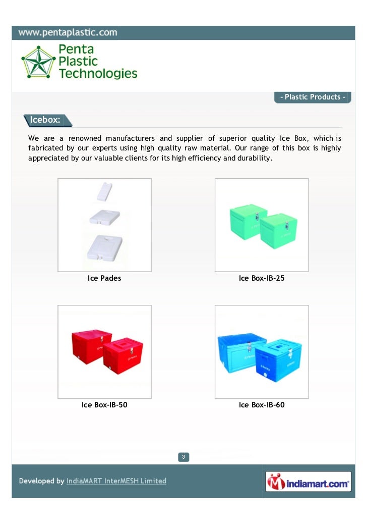 Penta Plastic Technologies, Vapi, Plastic Products