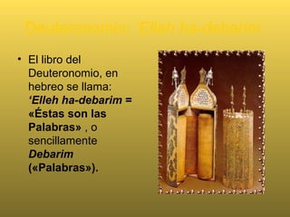 Libro de los Números
• El desierto es lugar
de la intimidad con
Dios, y es el lugar
de la prueba. La
identidad del
pueblo se forja en
el desierto.
 