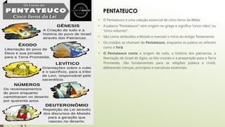 Estudo Completo do Pentateuco: Gênesis a Deuteronômio | PPTX