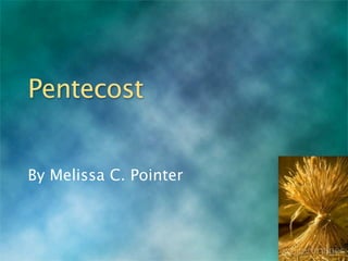 Pentecost


By Melissa C. Pointer
 