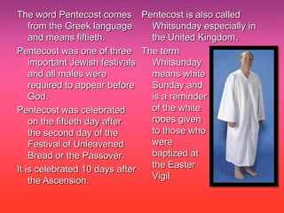 Pentecost History Ppt Pentecost History Ppt