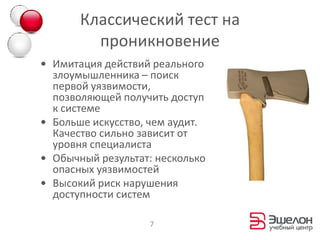 Подходы к оценке защищенности6