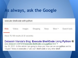 As always, ask the Google 
 