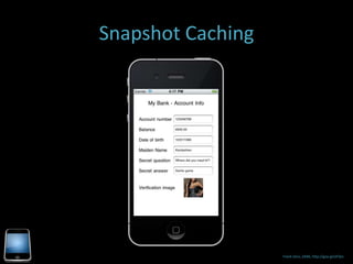 Snapshot Caching




                   Frank Sims, SANS, http://goo.gl/aFQrx
 