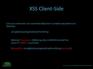 Pentesting iOS Applications