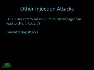 Pentesting iOS Applications