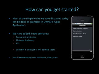 Pentesting iOS Applications