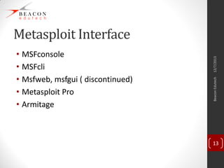 Msfgui Pentesting with Metasploit | PDF