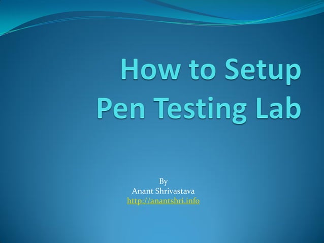 How to Setup A Pen test Lab and How to Play CTF | PDF