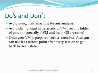 How to Setup A Pen test Lab and How to Play CTF | PPT