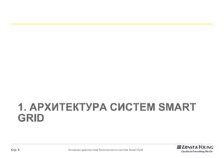 1. АРХИТЕКТУРА СИСТЕМ SMART
    GRID

Стр. 3     Активная диагностика безопасности систем Smart Grid
 