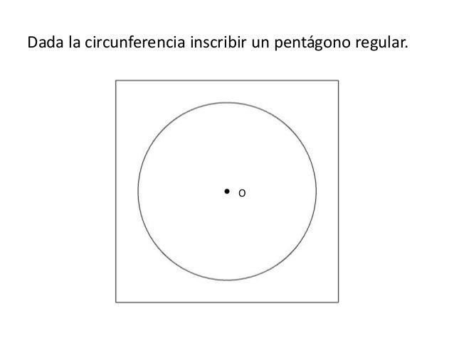 Pentágono regular inscrito en la circunferencia