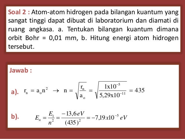 Teori Bohr Tentang Atom Hidrogen