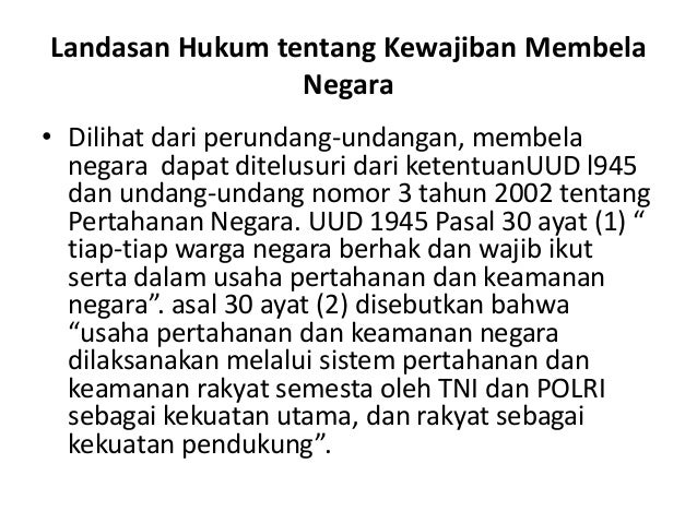 Pentingnya Bela Negara