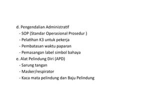Label Apd Pentingnya Lingkungan Kerja dan Pengelolaan Bahan Berbahaya untuk ...