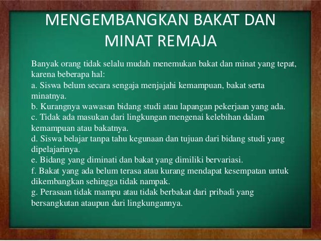 Pentingnya Pemahaman Bakat Minat Dan Kemampuan Siswa