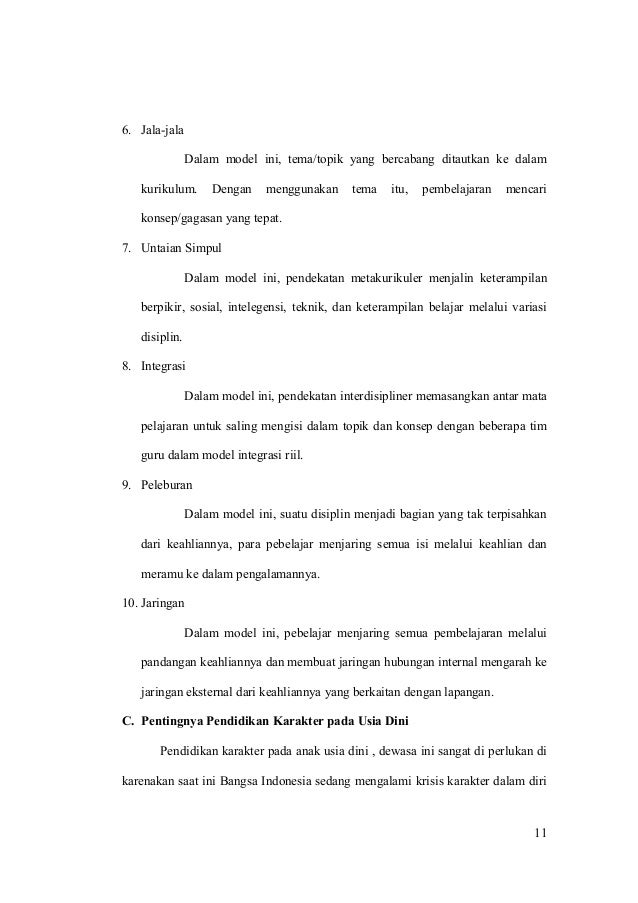 Pentingnya Pendidikan Karakter Pada Anak Sejak Usia Dini Dan Peran