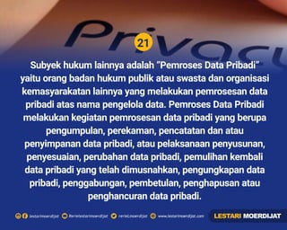 Privasi Data Pentingnya Perlindungan Privasi dan Data Pribadi | PDF