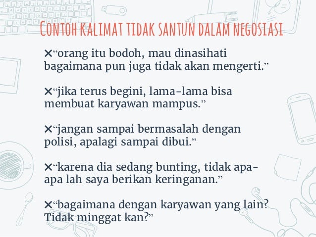 Contoh Kalimat Sopan Santun