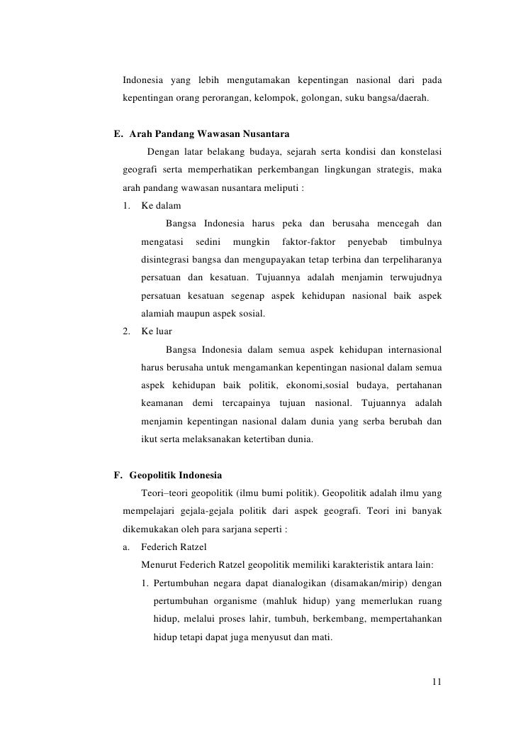 Pentingnya Wawasan Nusantara
