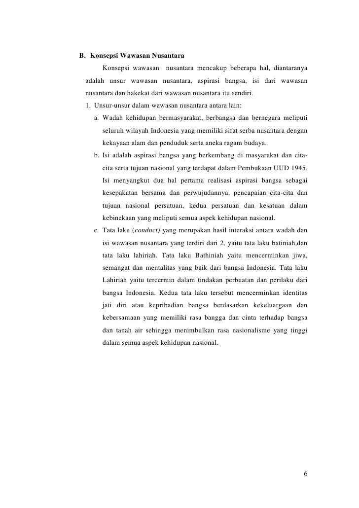 Jelaskan Bagaimana Pentingnya Wawasan Nusantara Dalam Konteks Nkri