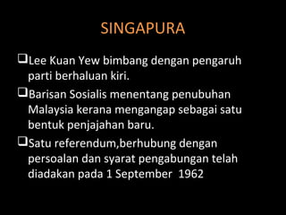 Apakah rasional penubuhan persekutuan malaysia