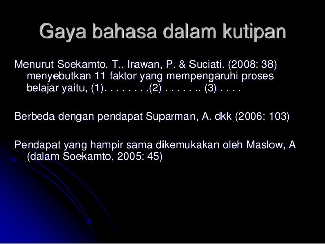 Metode Penulisan Karya Ilmiah