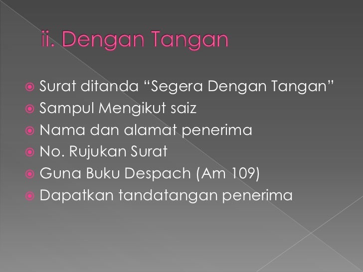 Penulisan Surat Rasmi