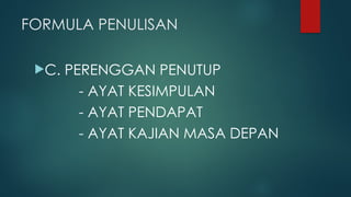 PENULISAN CEMERLANG BAHASA MELAYU RESPONS TERHAD | PPT