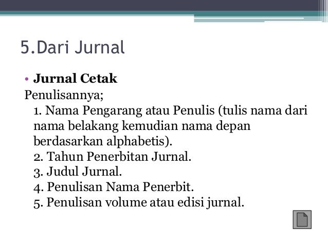 Penulisan Daftar Pustaka dan Catatan Kaki