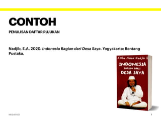 Slide Rujukan Penulisan Daftar Rujukan | PDF