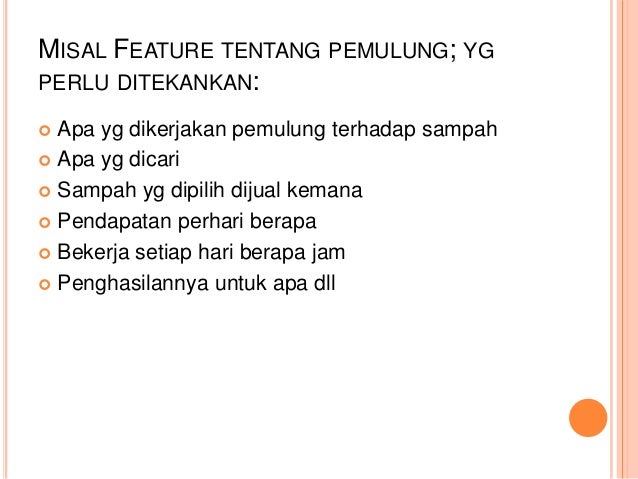 Penulisan feature