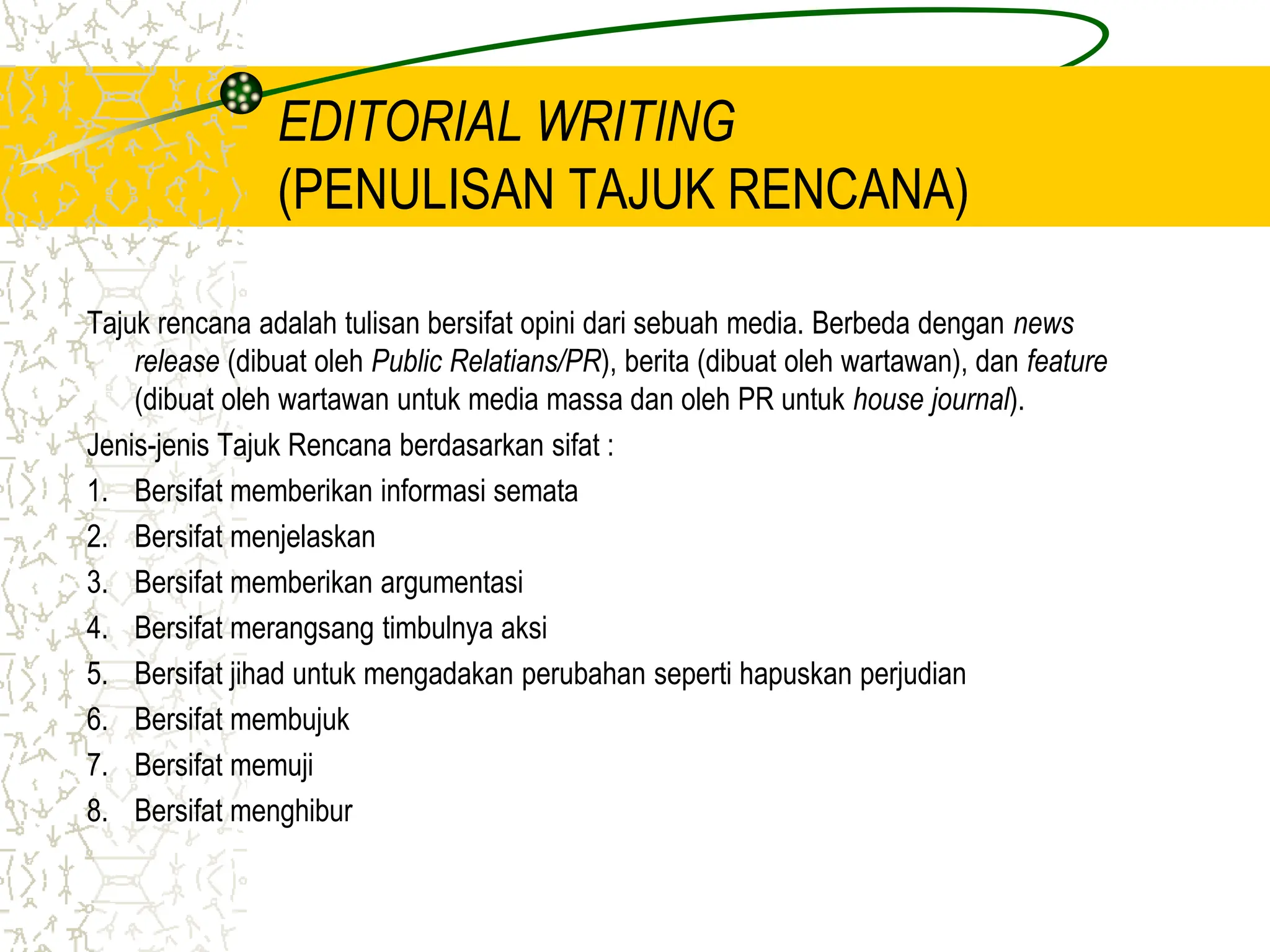 PENULISAN PUBLIC RELATIONS: TOOLS PENULISAN | PPT