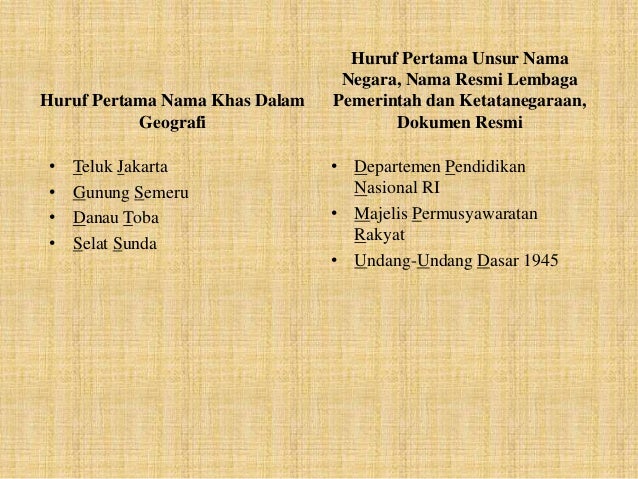 Penulisan Huruf dan Kata