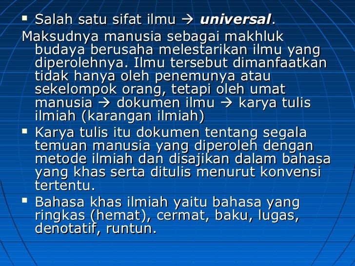 Penulisan karya ilmiah