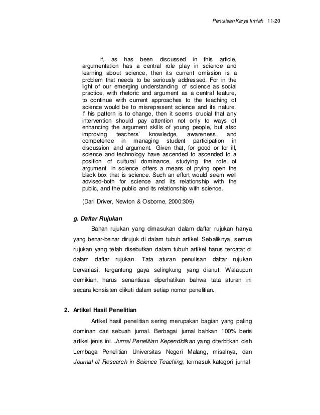 Penulisan Karya Tulis Ilmiah