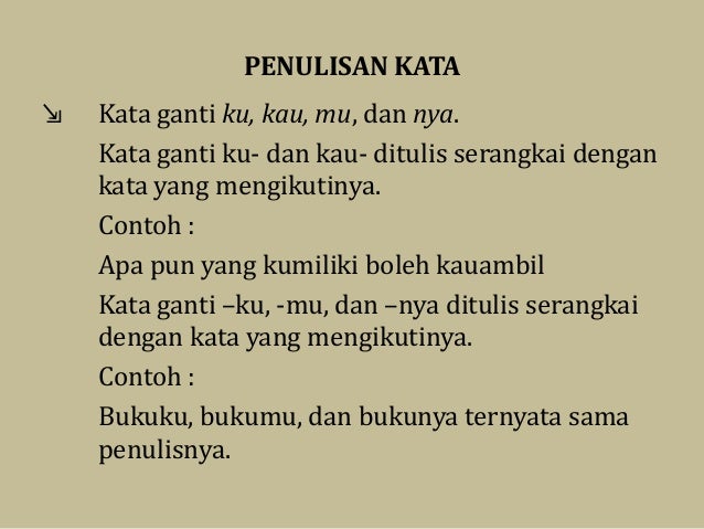 Penulisan Kata