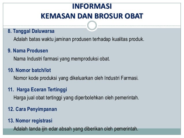 Penulisan kemasan dan label obat