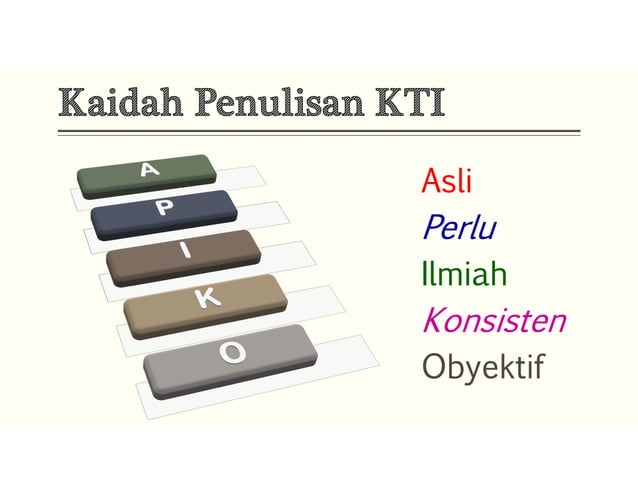 Penulisan KTI Bagi Widyaiswara | PPT