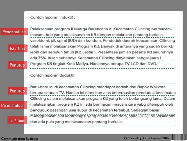 Cara Menyusun Laporan Bisnis Deduktif