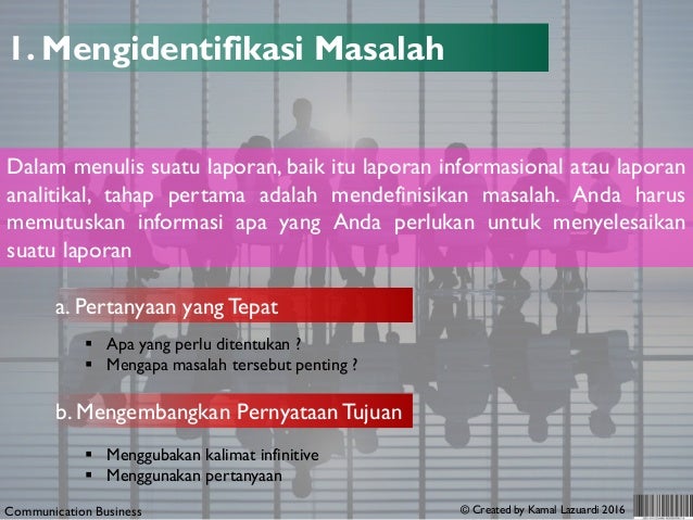 Penulisan Laporan Bisnis Formal