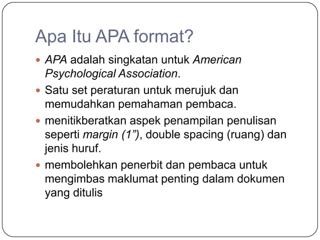 Penulisan mengikut format apa | PPTX