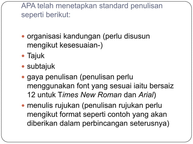 Penulisan mengikut format apa | PPTX