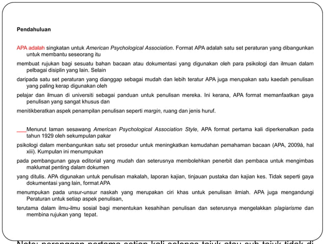 Penulisan mengikut format apa | PPTX